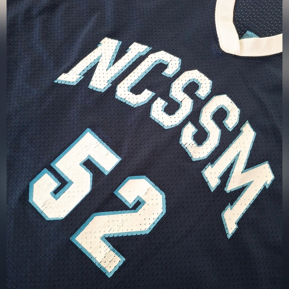 Vintage Men's North Carolina School Of Science & Math Basketball Jersey 2XL - Picture 3 of 6